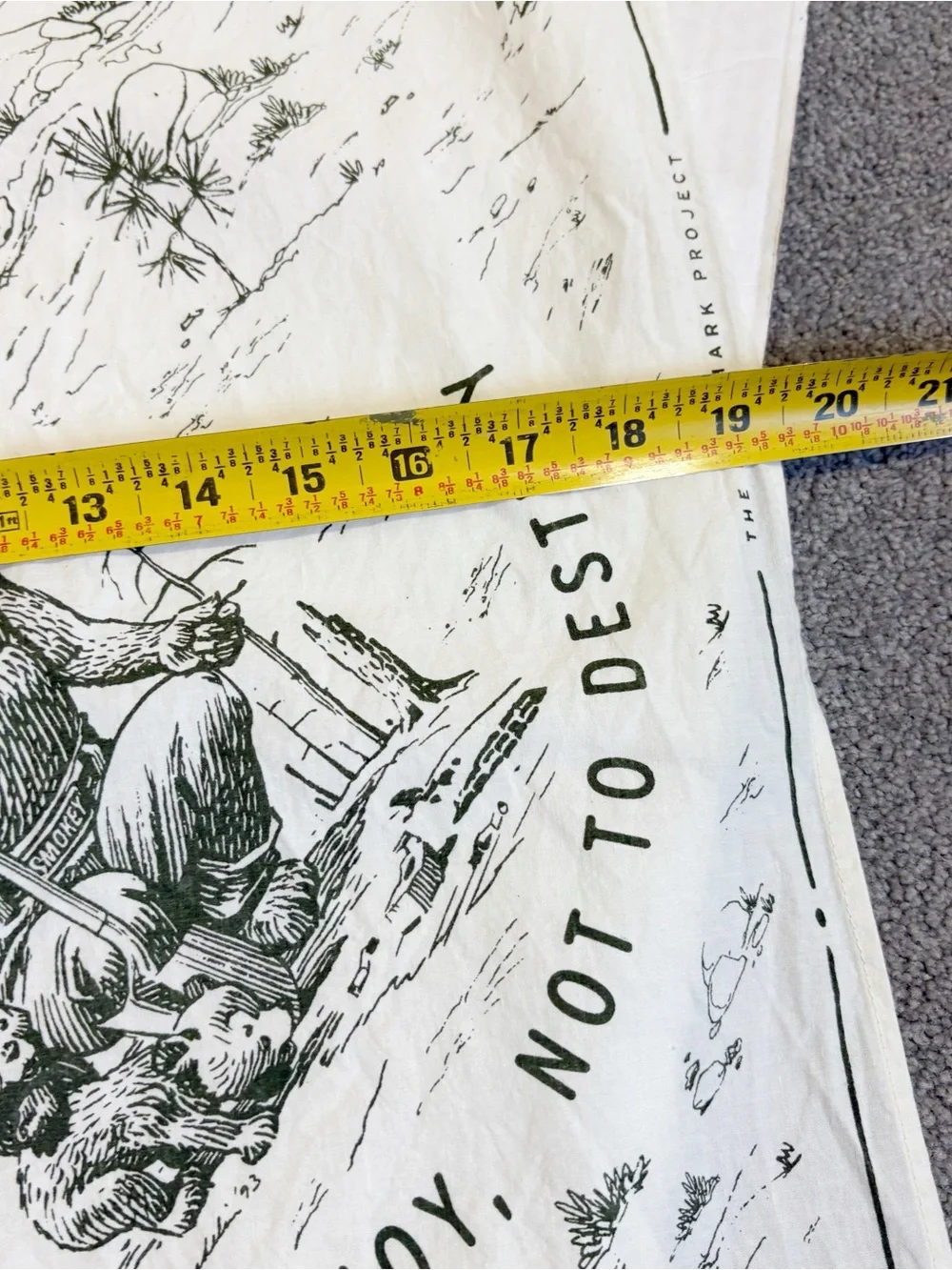 The Landmark Project Protect Our Forests Bandana Handkerchief Smokey The Bear